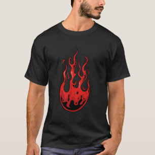 Uma camiseta moderna carregar uma 🔥 de chamas fer