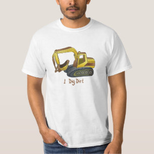 Uma Camiseta Power Shovel Cavar Terra