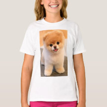 Uma Camiseta Única De Meninas Pomeranianas Encanta