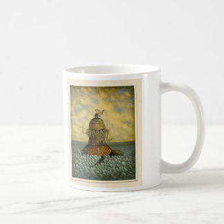 Uma caneca com uma cosmologia parva nela