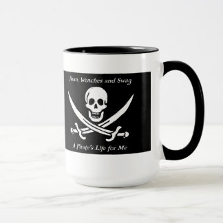Uma caneca da campainha do preto da vida dos