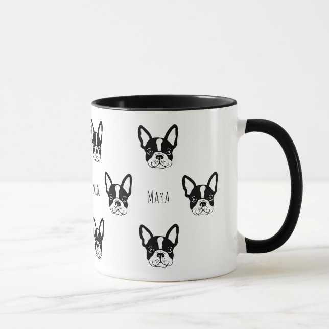 Uma caneca de buldogue francesa e costuosa (Direita)