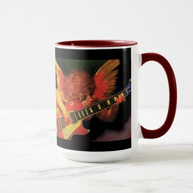 Uma caneca de café com dois tons de Cherub. (Direita)