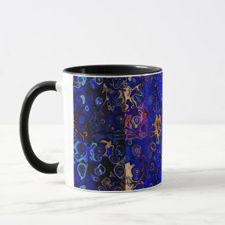 Uma caneca de café de design abstrata.
