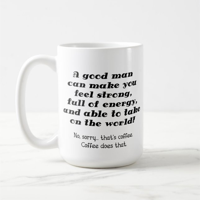 Uma Caneca de Café Divertida de um Bom Homem (Esquerda)