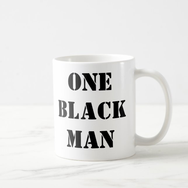 UMA caneca de café do HOMEM NEGRO (Direita)