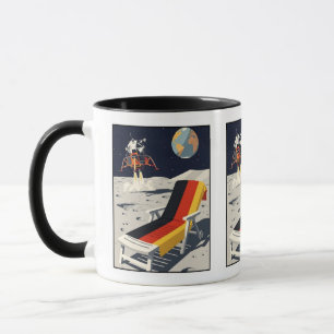Uma caneca de café engraçada com tema alemão