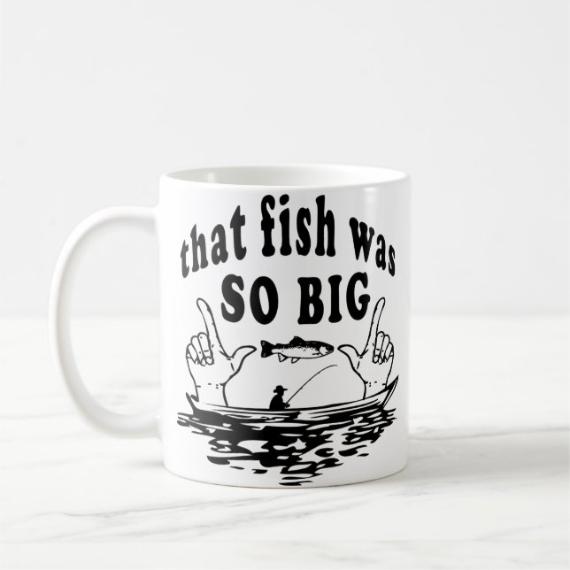 Uma caneca de café engraçada da Big Fish Story (Esquerda)