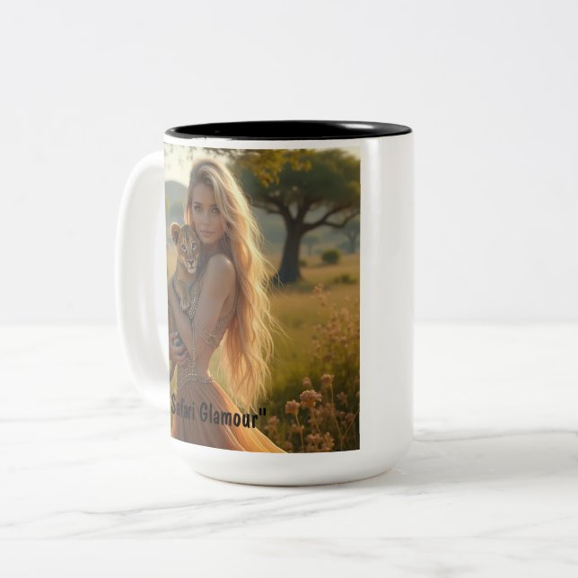 uma caneca de café, uma xícara de café, Safari (Frente Esquerda)