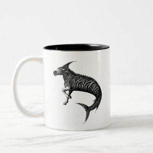 Uma caneca de café zebrafa estranha e divertida!