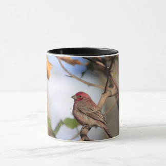 Uma caneca de dois tons com fotografia de uma buch