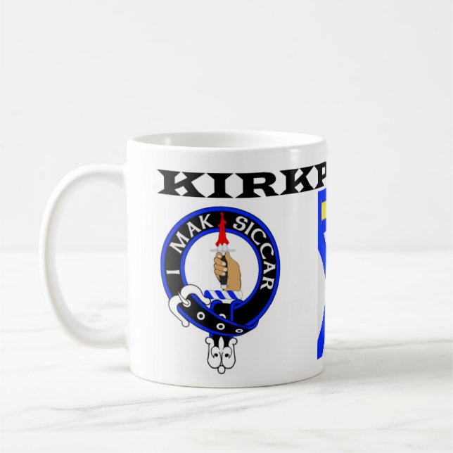 Uma caneca Kirkpatrick com crachás azuis (Esquerda)