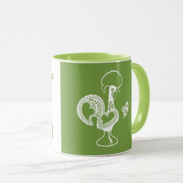 Uma caneca para você em língua portuguesa (Frente Esquerda)