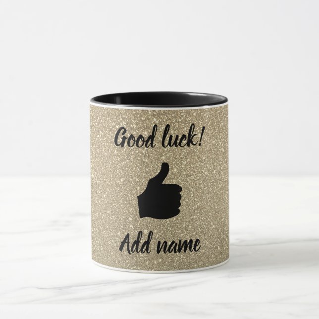 Uma caneca personalizada única de boa sorte (Centro)