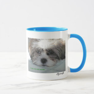 UMA CANECA TRISTE DO FILHOTE DE CACHORRO
