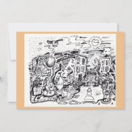 Uma carta plana para casa a uma noite