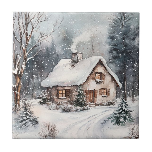Uma Casa Aconchegante no inverno (Frente)