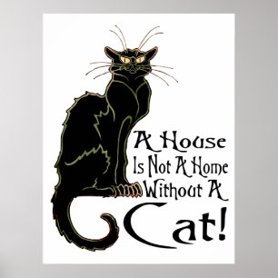 "Uma Casa Não É Uma Casa Sem Gato" - Poster