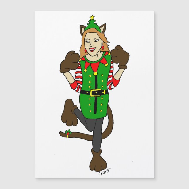 uma catalhadora de Natal (Frente)