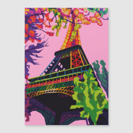 Uma Celebração Colorida da Torre Eiffel