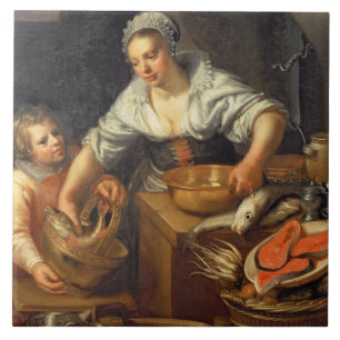 Uma cena da cozinha