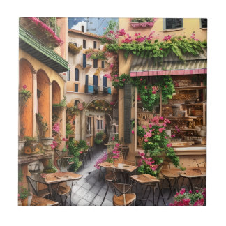Uma Cena de Rua Italiana Série de Design de Efêmer