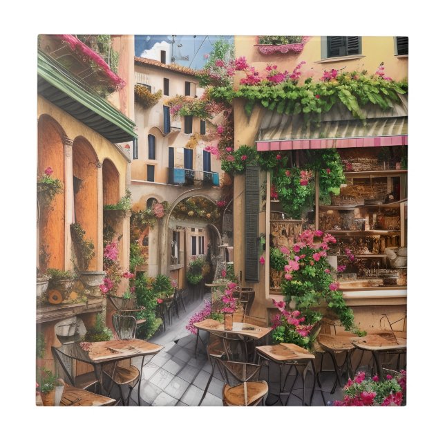 Uma Cena de Rua Italiana Série de Design de Efêmer (Frente)