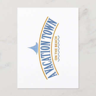 Uma cidade de férias no cartão postal da praia