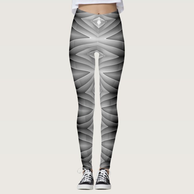 Uma clássica Legging "Ratti_Creative_Arts" preta (Frente)