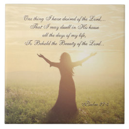 Uma coisa que eu desejei do Senhor, Salmo 27:4,