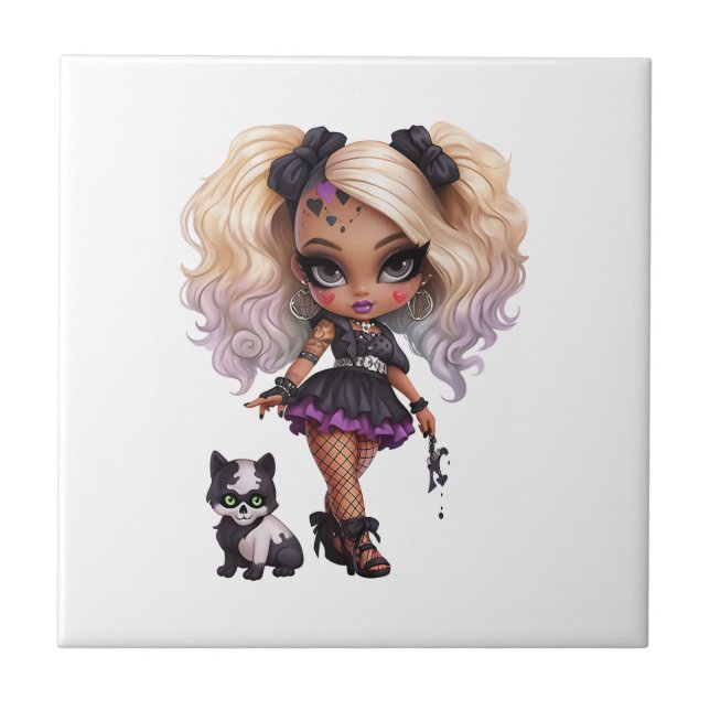 Uma Coleção de Design de Halloween de Menina Fofa  (Frente)