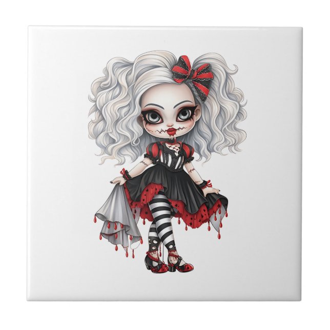 Uma Coleção de Design de Halloween de Menina Fofa  (Frente)