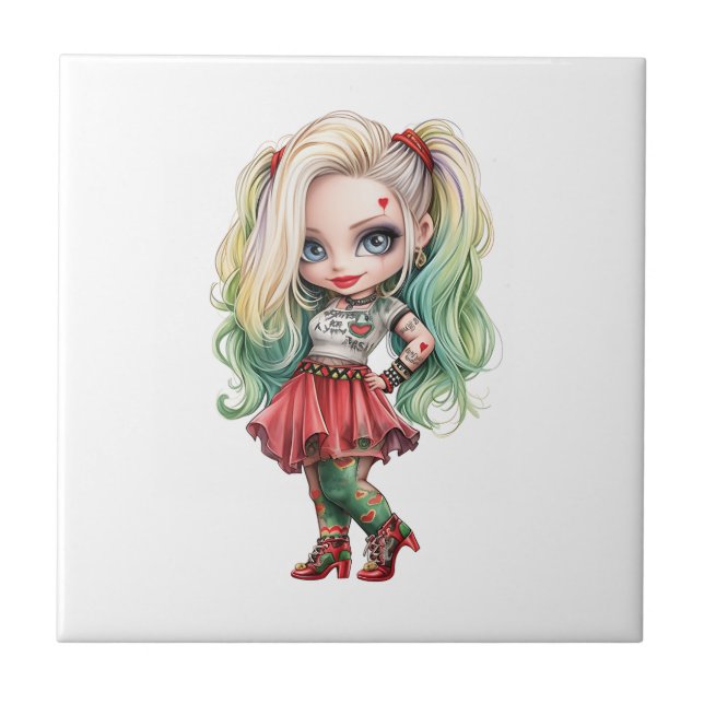 Uma Coleção de Designs de Halloween de Garota Fofa (Frente)