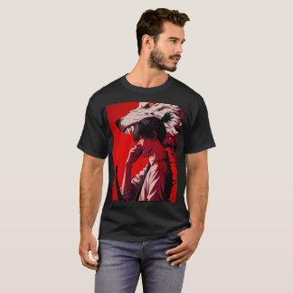 uma combinação preta e vermelha de camisa