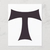 Uma cruz tau cruz de Santo António