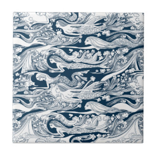 Uma escola da natação das sereias perto