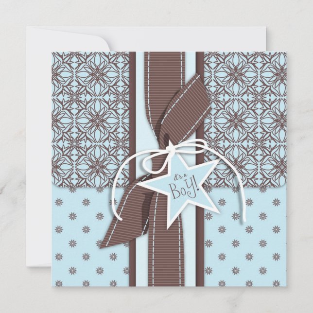 Uma estrela é quadrado nascido do convite do (Frente)