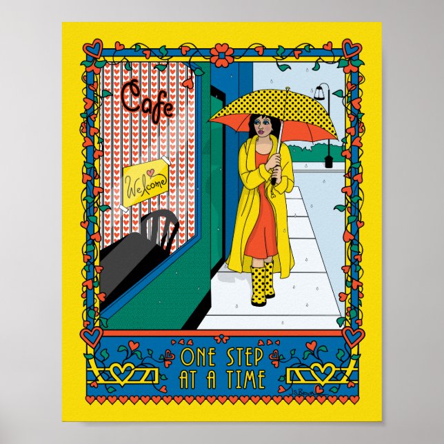 Uma etapa em um Poster Time_B_8x10 (Frente)