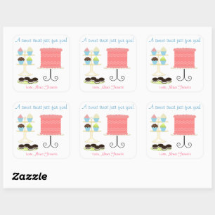 Uma etiqueta doce do cozimento do deleite