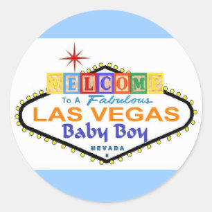 Uma etiqueta fabulosa do bebé de Las Vegas