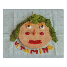 uma face de legumes em
