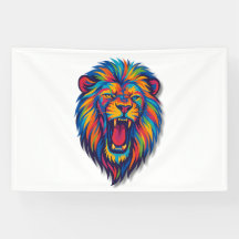 Uma faixa de LION PINTADA
