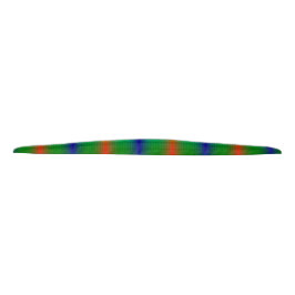 Uma faixa de tecido vibrante e multicolorida com u