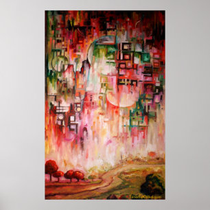 Uma febre do primavera - impressão das canvas