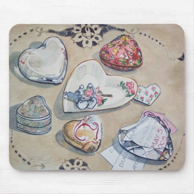 Uma feira dos corações Mousepad (Frente)