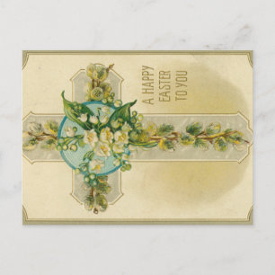 Uma Feliz Páscoa para Você - Cartão Postal Antigo,