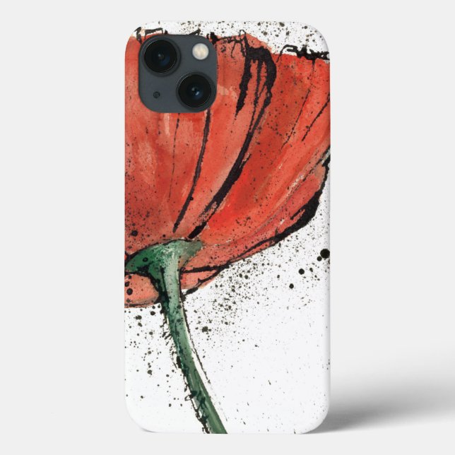 Uma flor fechado em um fundo branco (Verso)