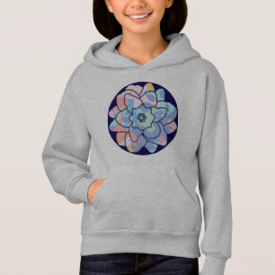 Uma flor feita de manchas de tinta