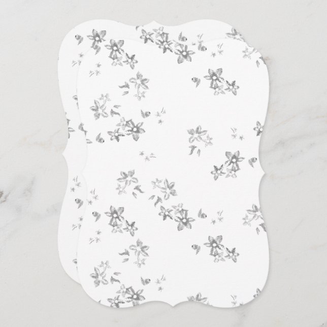 uma foto em preto e branco dos flocos de neve (Frente/Verso)