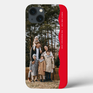 Uma foto simples moderna, de borda ondulada vermel